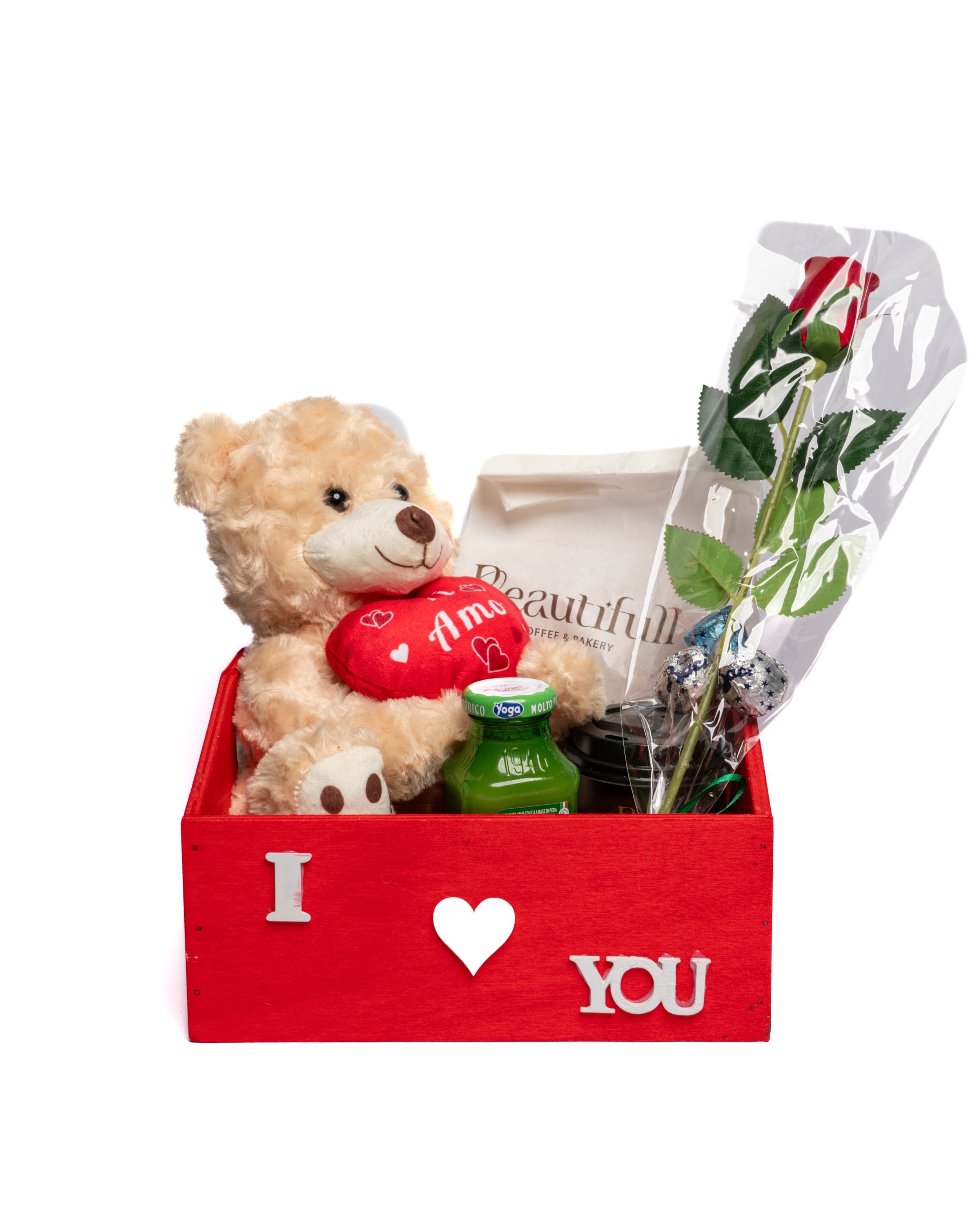 Colazione cesto rosso