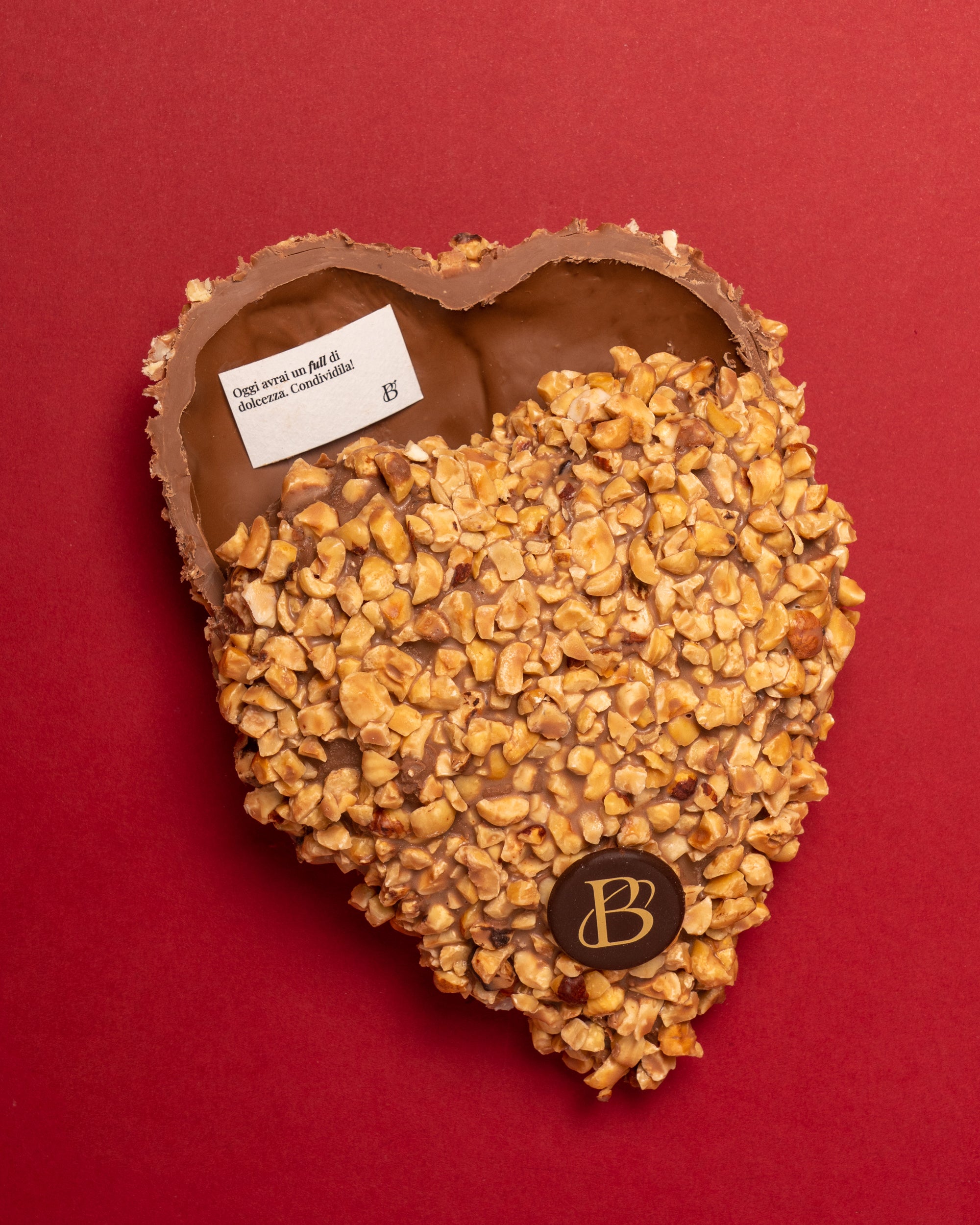 Cuore di nocciolato al latte