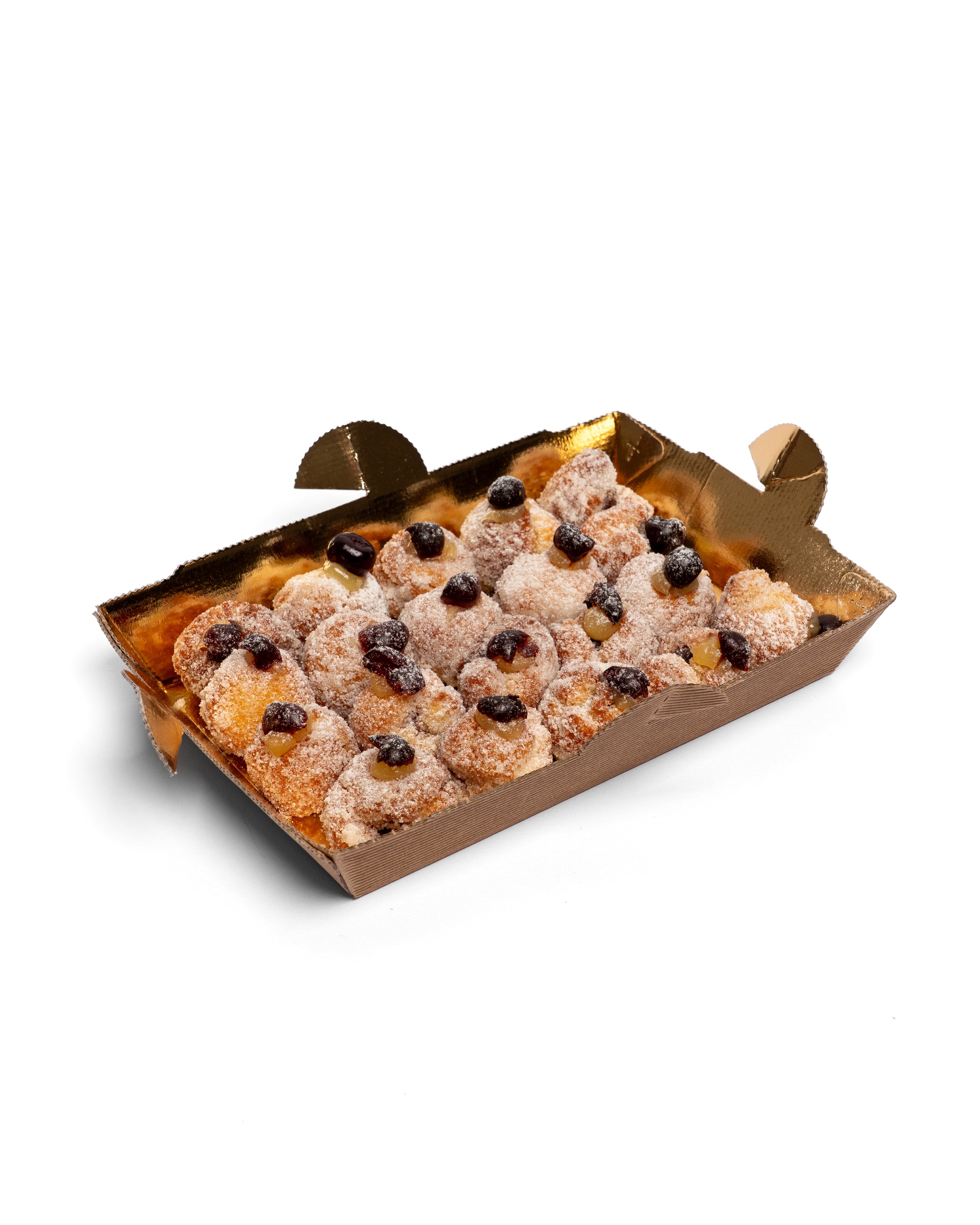 CASTAGNOLE CON ALL’INTERNO AMARENA BAGNATA ALLA STREGA