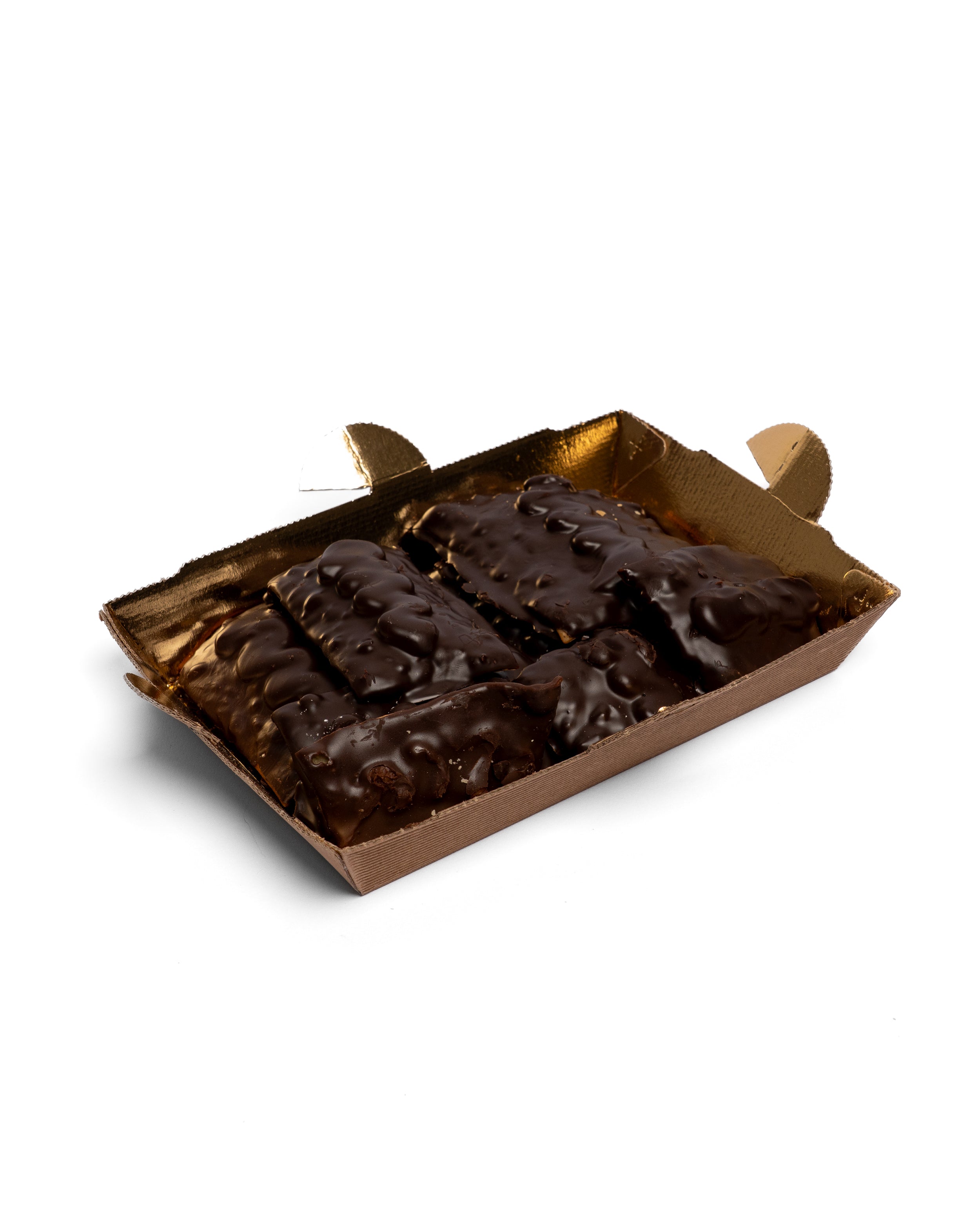 Chiacchiere fritte farcite crema alle nocciole glassate fondente