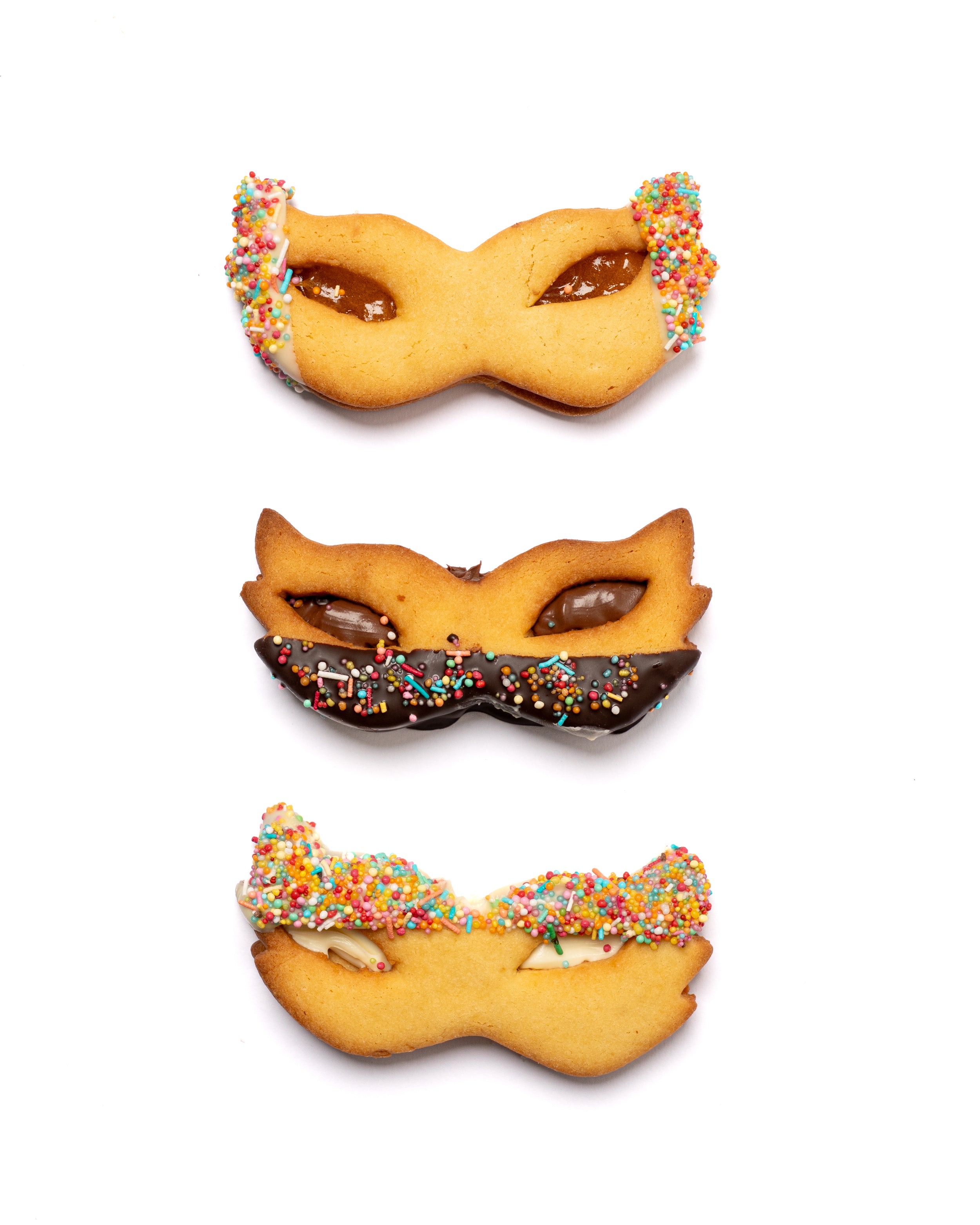 Maschera di pasta frolla farcita