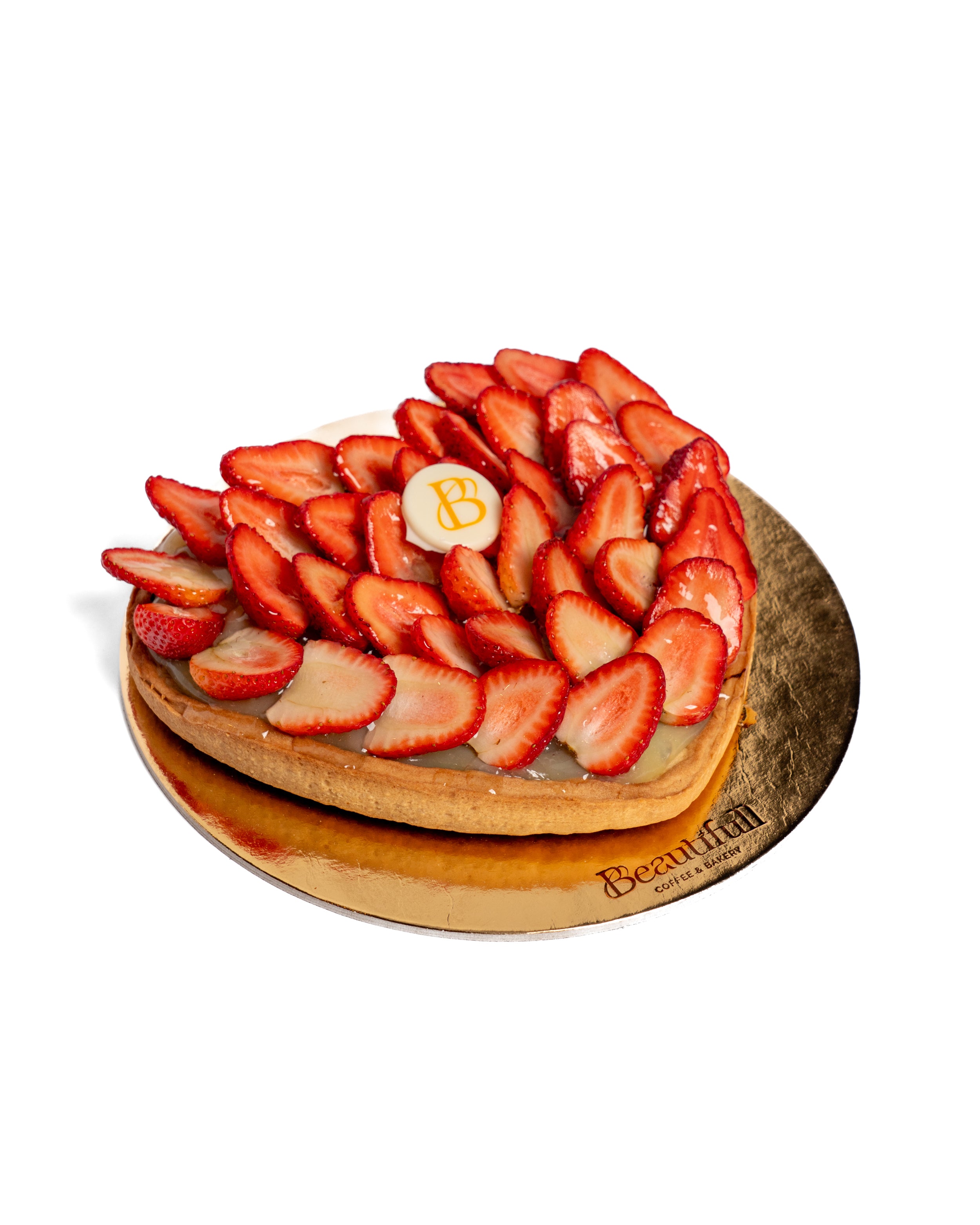 Crostata cuore di Mamma con fragole