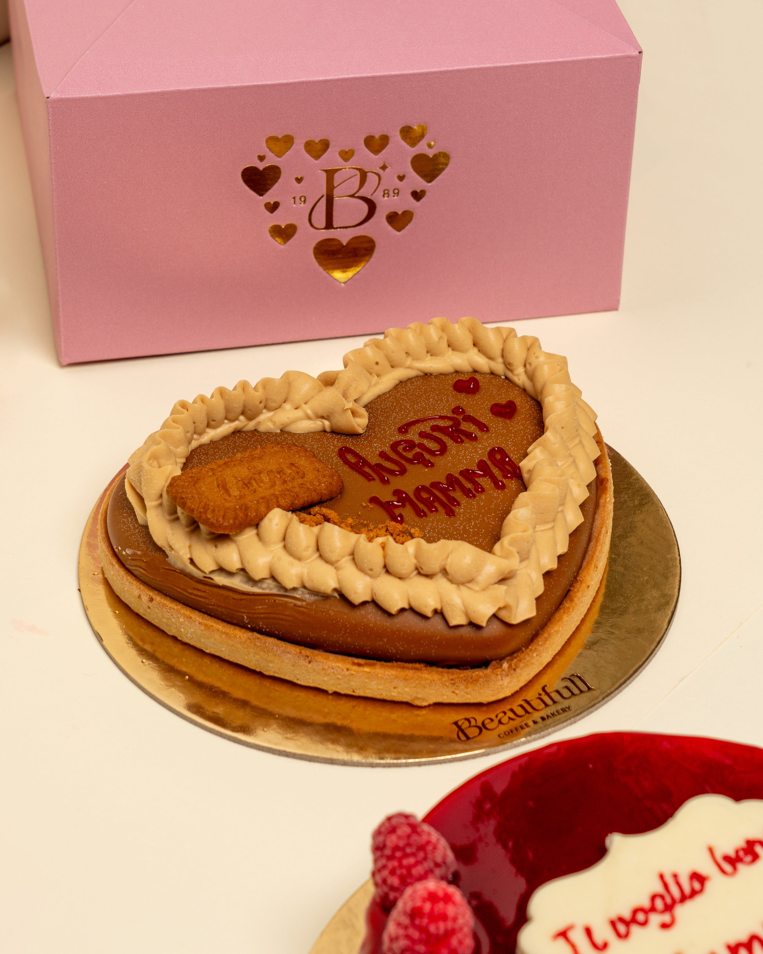 Torta Lotus a cuore