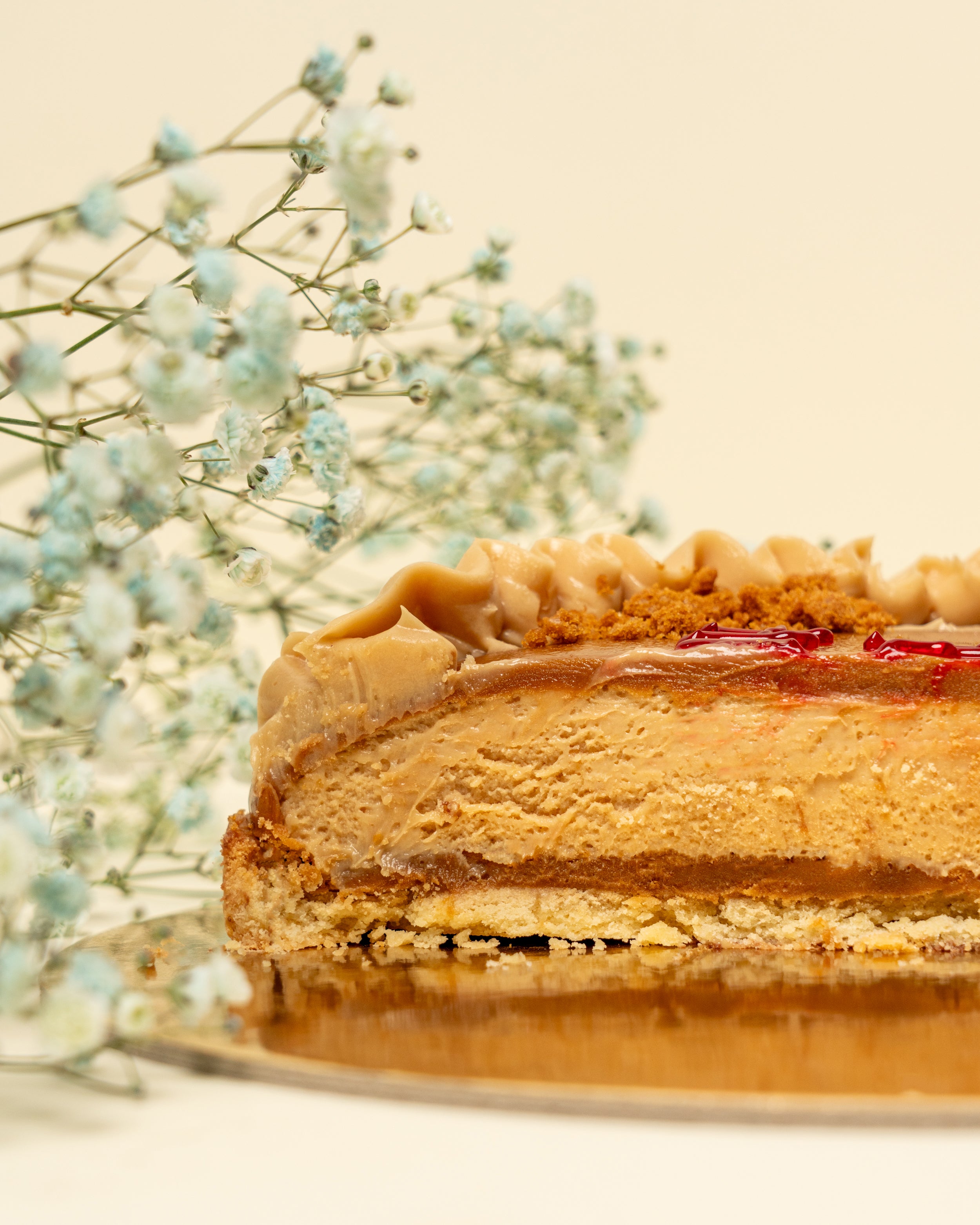 Torta Lotus a cuore
